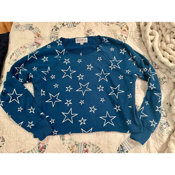 WILDFOX SEEING STARS VALLEY PULLOVER SWEATSHIRT XS - Picture 1 of 5